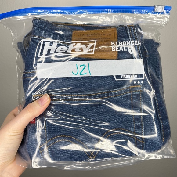 Levi's‎ Wedgie Fit Straight Leg Medium Blue Jeans - Picture 10 of 10